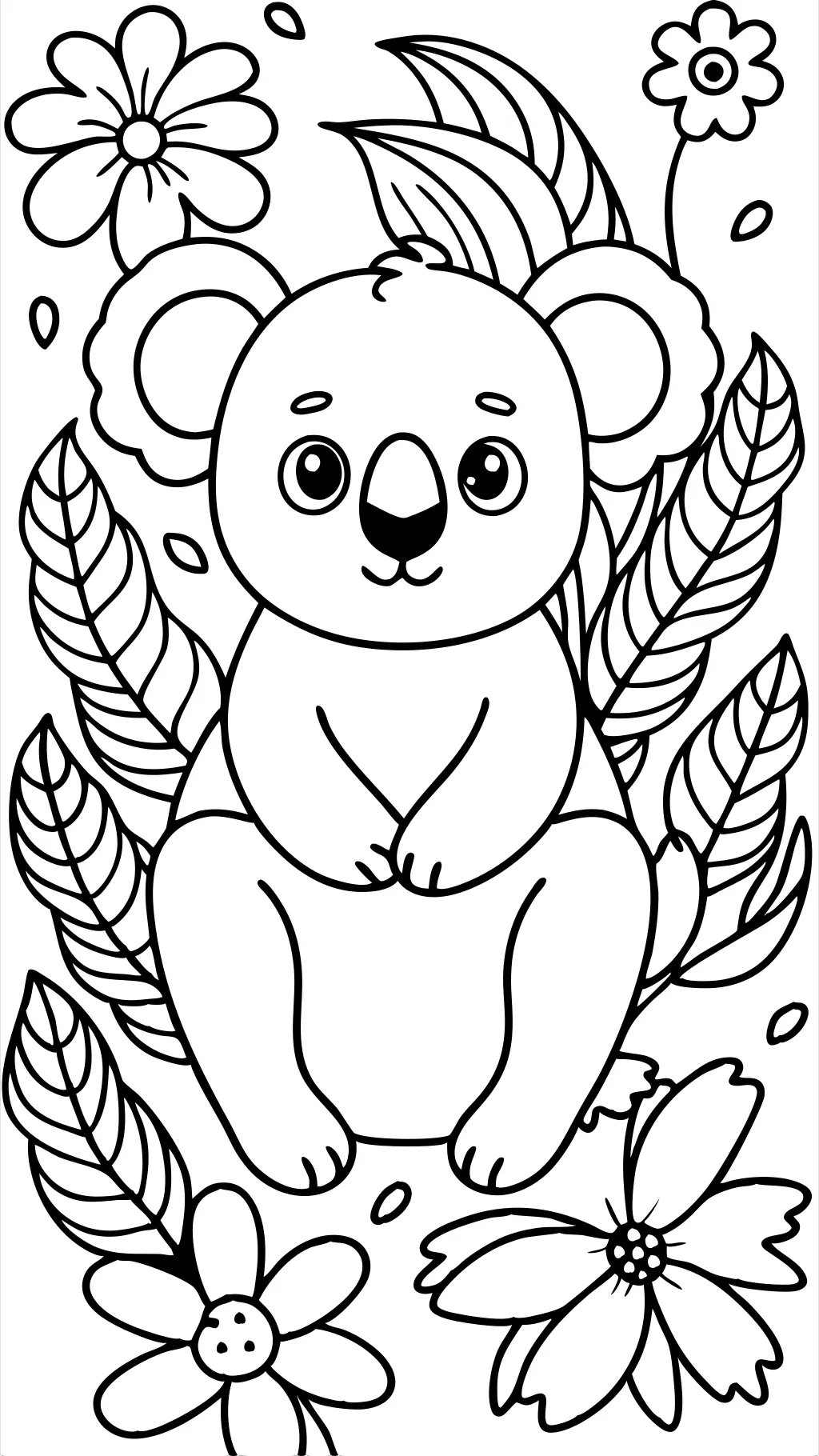 koala printable coloring pages